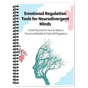 Emotional Regulation Tool Book for Neurodivergent Minds, Minimalist Healing Design, Sensory Friendly, Emotion Management Guide