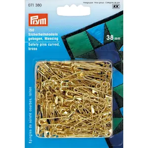 1-1/2" Safety Pins, Gold, 150 pc