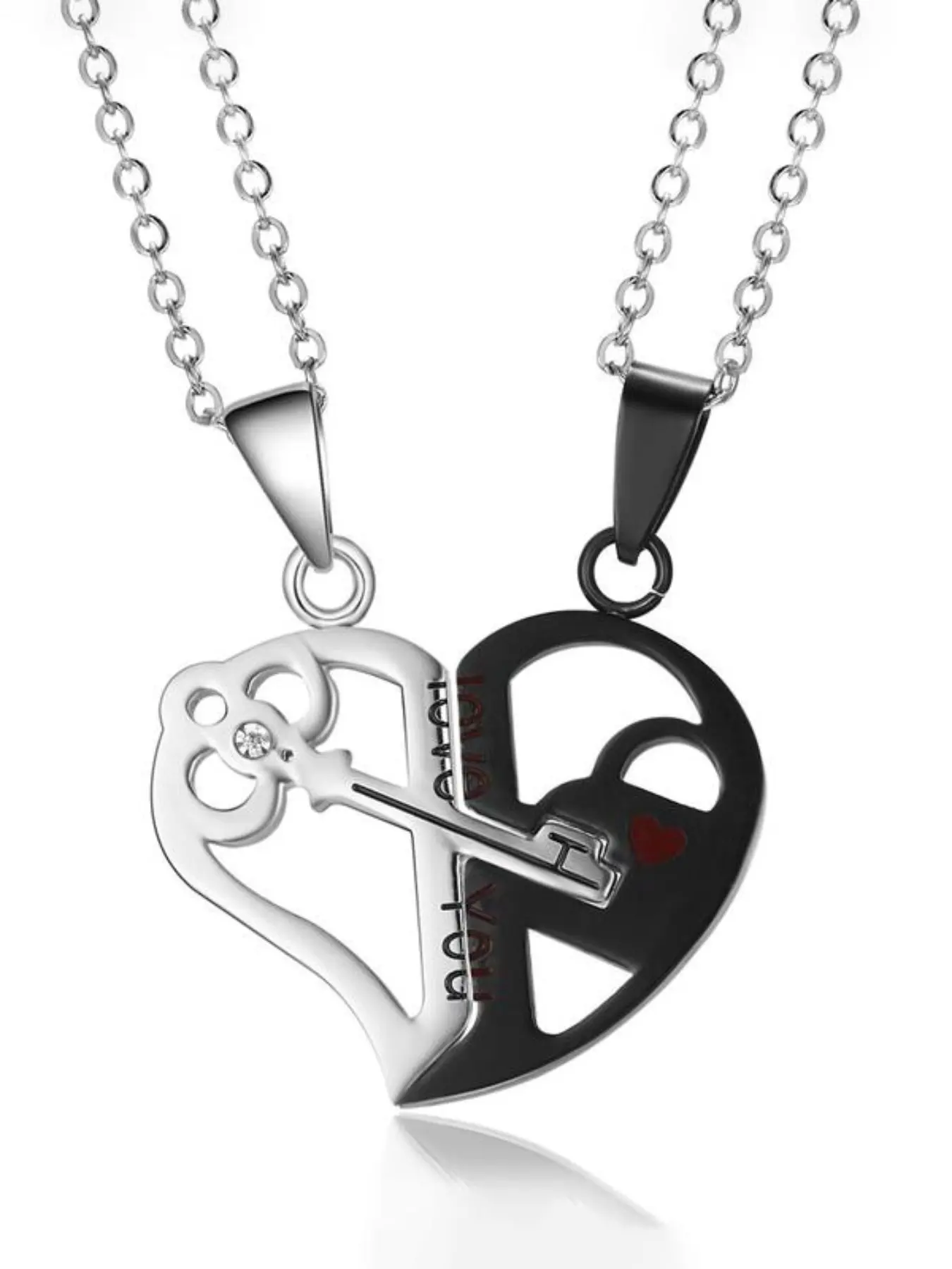 Couple matching puzzle necklace jewelry Couple jewelry commitment jewelry Perfect gift for him/her Valentine's Day Christmas anniversary holiday gift everyday gift for girlfriend boyfriend husband wife soul mate good friend