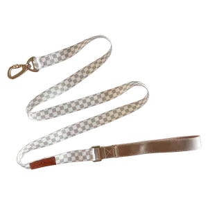 Local Beach Checker 5ft Dog Leash Tan/Cream