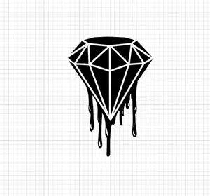 Dripping Diamond Automotive and Home Vinyl Decal