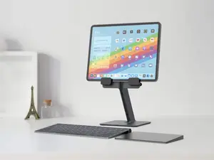 Heckler iPad / Tablet Heavy Duty Desk Stand H620-BG with adjustable resting pegs