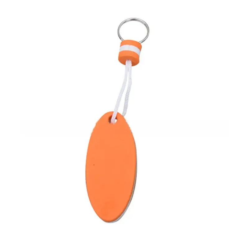 Floating Keychain for Water Sports, Lightweight Foam Key Ring, Tropical Beach Design, Personalized Float Marker, Boat Key Holder, Aesthetic Keychain