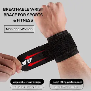 Adjustable Breathable Wrist Support Brace for Gym, Sports & Daily Use – Fits Left & Right Hand