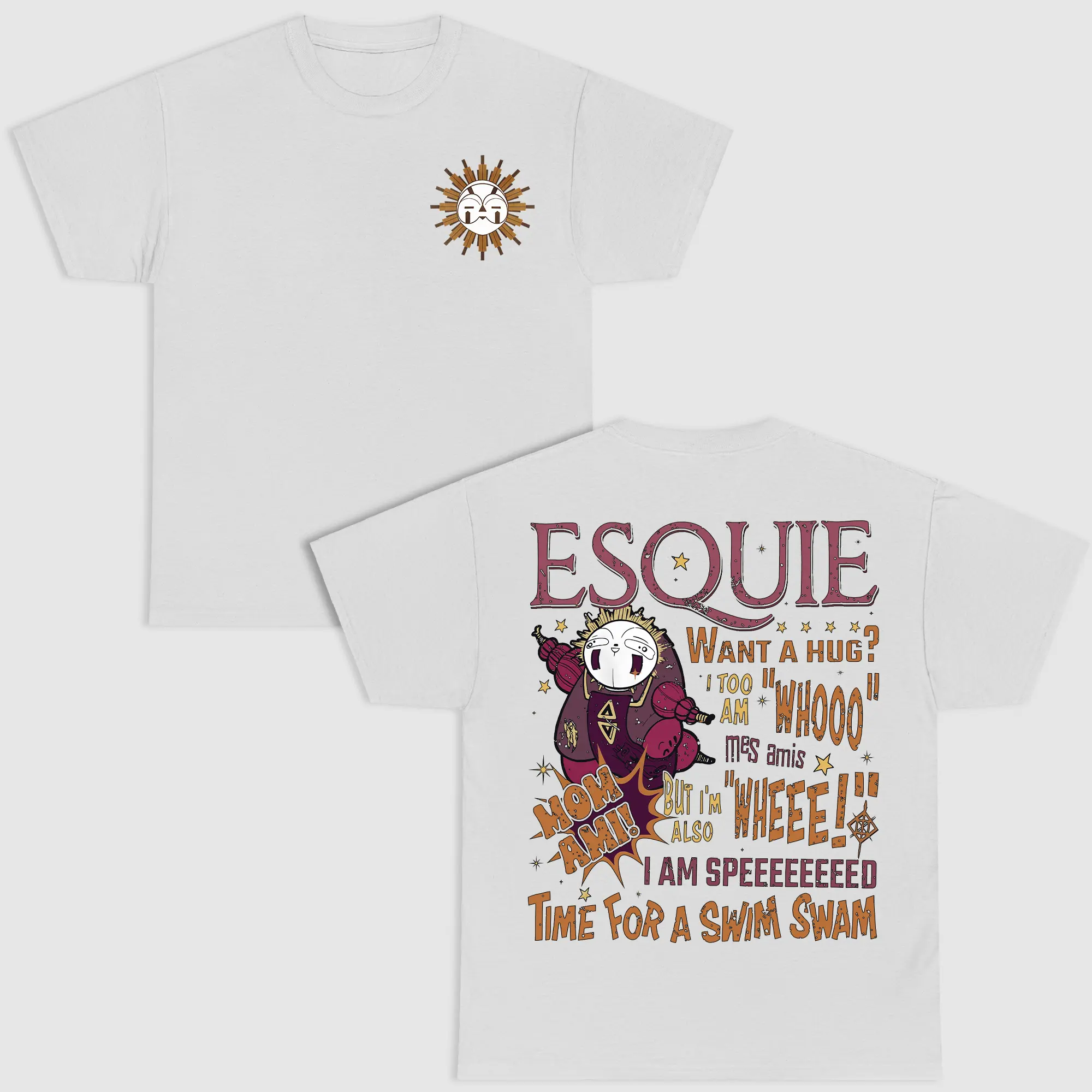Esquie Cute shirt, Esquie NPC Shirt, Fantassy Adventure shirt, Rpg Gamer Tee, Rpg Turn Based Games, NPC, COE 33 graphic tee