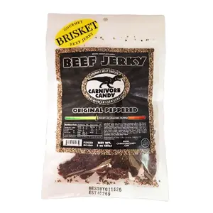 Carnivore Candy Beef Jerky: Original Peppered Snack Dried