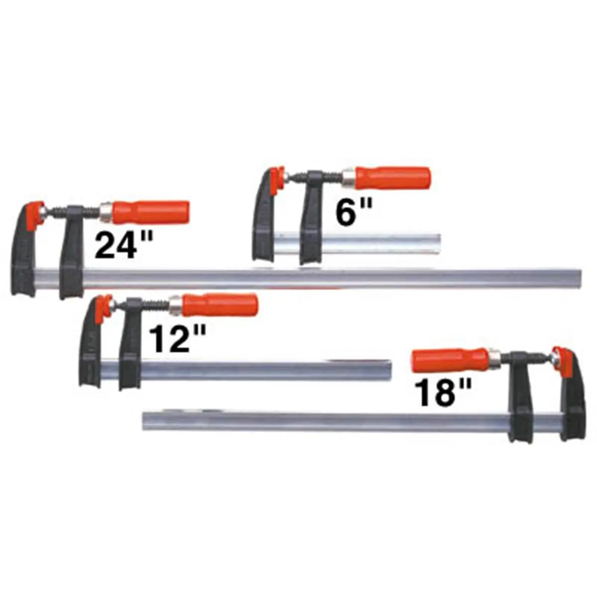 ACTGJ2.5 12 Bessey 2.5 x 12 in. Regular Duty Tradesmen Bar Clamp