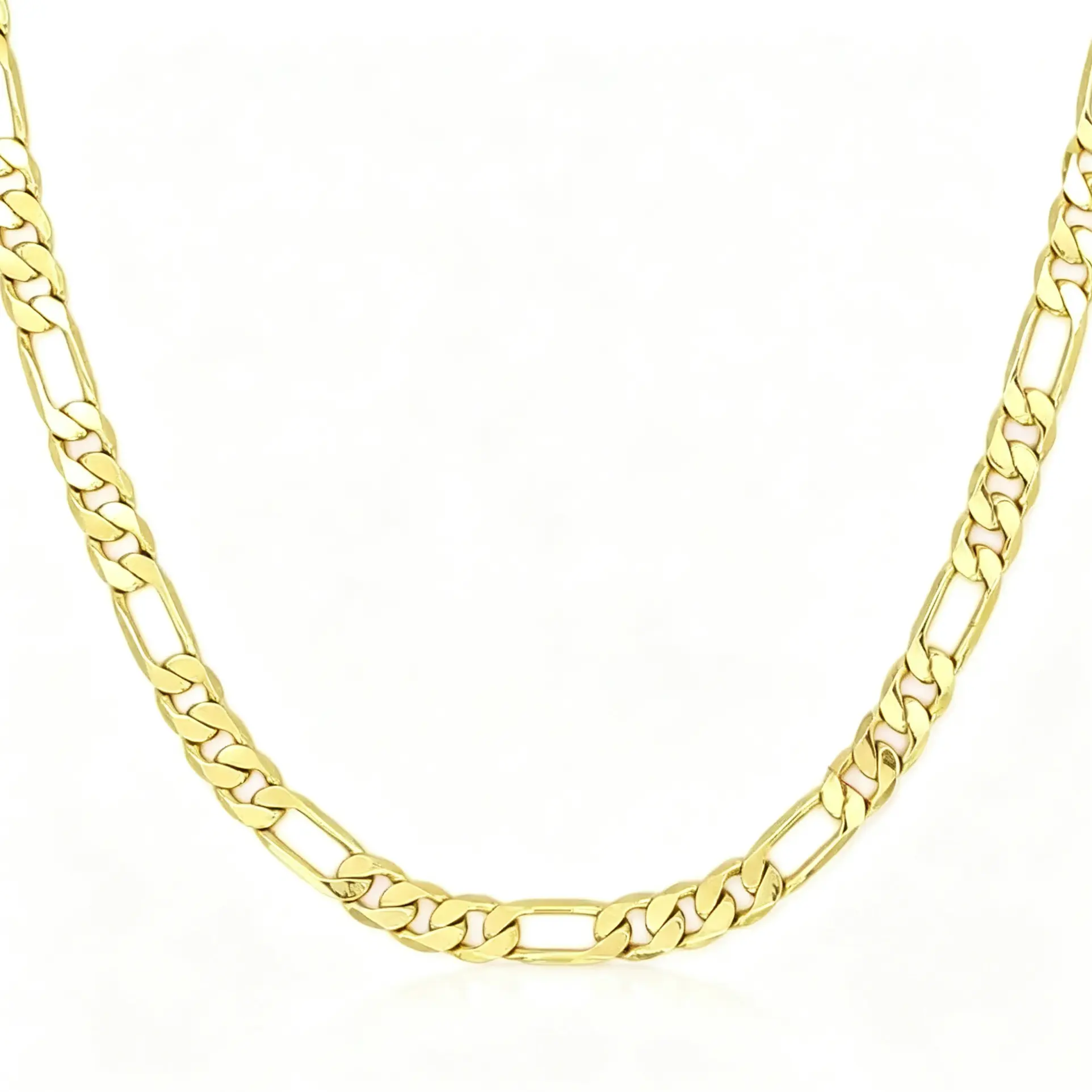 Figaro Chain Necklace 6mm & 8mm Width Unisex Link Necklace