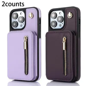 Magnetic Phone Case Casing with Card Slot & Lanyard, Shockproof Phone Protective Cover, Phone Accessories Compatible with iPhone 15 14 13 12 11 Pro Max