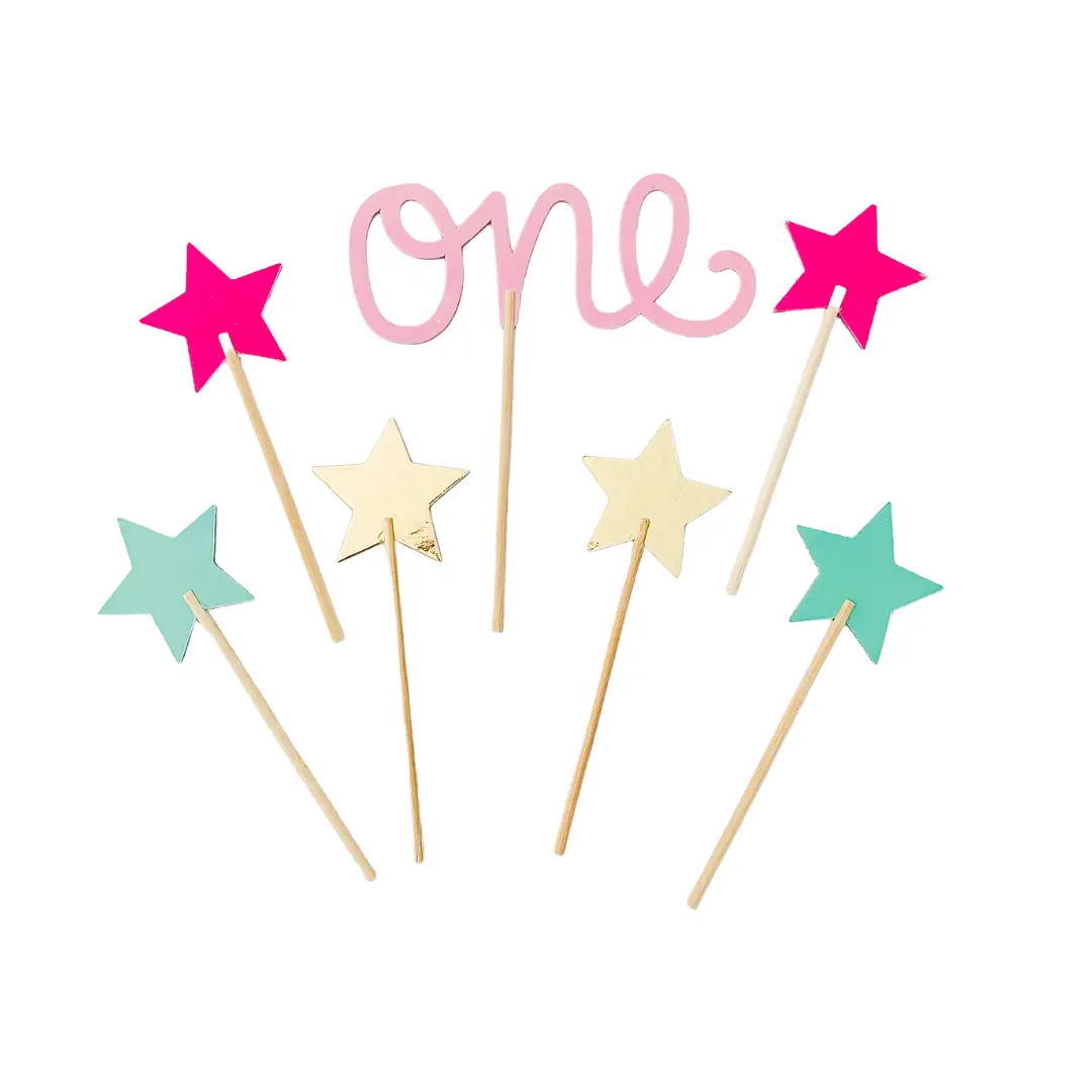 One Stars Cake Topper