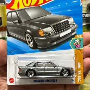 Silver Mercedes Benz 500 E Diecast car 1:64 scale