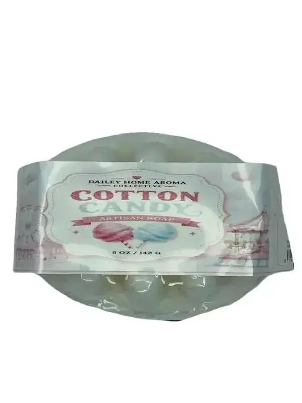 Artisan Cotton Candy Goat Milk Soap, Handmade 5 oz Moisturizing Body Care Bar Soap, Fragrance