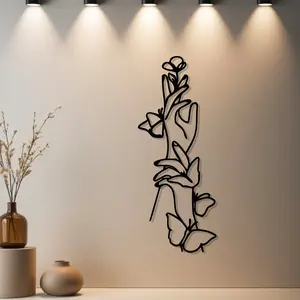 HousewarmingGift|1pc Butterfly Home Decor, Butterfly Decoration with Unique - Ideal Gift for Anniversary & Valentine's Day & Sunflower Decor & Christmas (Summer Decor) - Home Wall Art for Patio Wall & Garden Fence (Art Home Styling Lovers Pick)