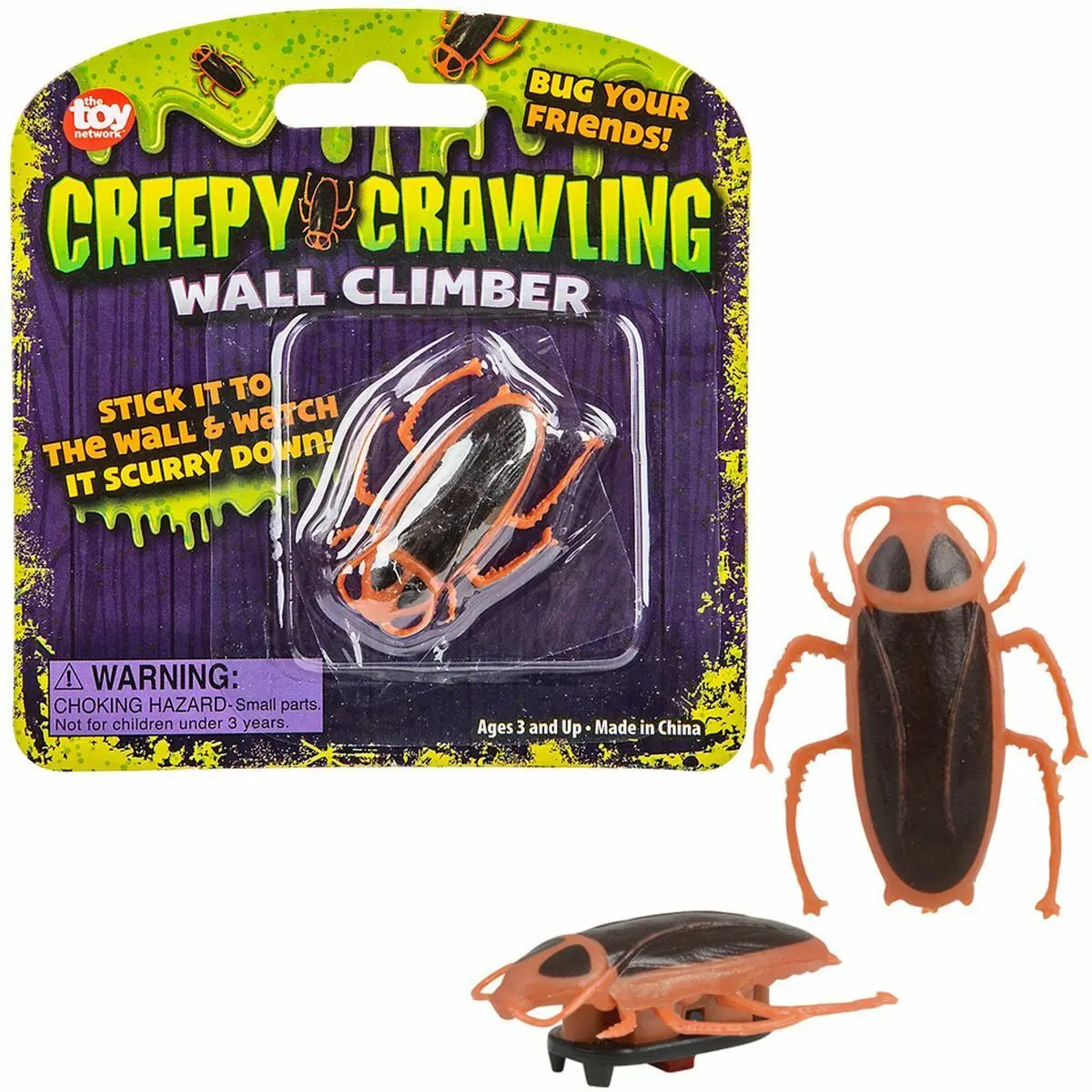 🪳 Creepy Crawler Cockroach Wall Prank