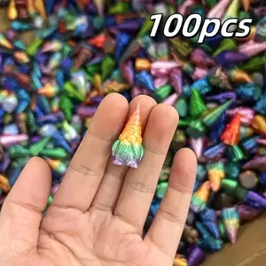 100 Pieces 3D Printed Mini Gnome Statues, Garden Gnomes, Garden and Home Decor Ornaments, Desktop Statues, Collectible Yard Artwork, Suitable for Outdoor/Indoor, Christmas Stocking Stuffers, Pinata Fillers, Birthday Gifts, Perfect Room Decoration