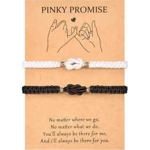 Matching Bracelets For Couple Anniversary for Him and Her Long Distance Relationship Bracelets for Girlfriend Boyfriend  Knot
