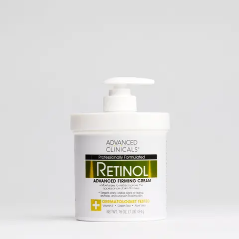Advanced Clinicals Retinol Firming Body Cream - Body Care Moisturizer for Tightening, Smoothing Crepey Skin, Anti-Aging Hydrating, Skin Repair & Soothing Benefits