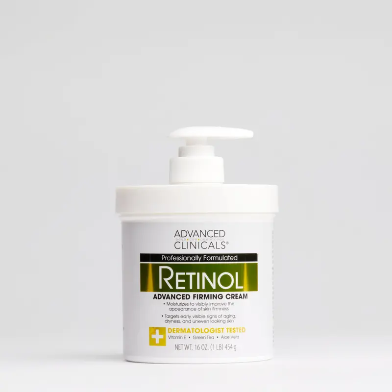 Advanced Clinicals Retinol Firming Body Cream - Body Care Moisturizer for Tightening, Smoothing Crepey Skin, Anti-Aging Hydrating, Skin Repair & Soothing Benefits