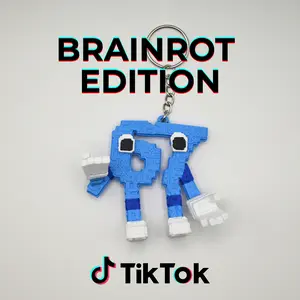 Brainrot Edition 67 Keychain Toy | Funny Meme Collectible | Steal a Brainrot