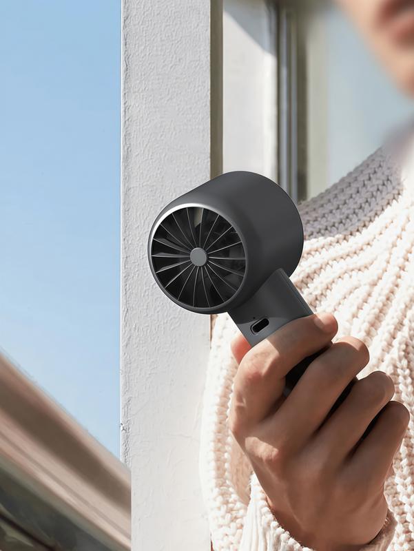 LMMAKE Handheld Portable Fan with 100 Gear Turbo Wind 2000mAh Rechargeable Battery LED Display USB Charging High Speed Travel Gift