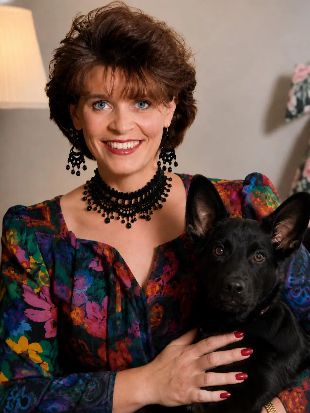 Handmade Black Crochet Choker Necklace & Matching Earrings Set | Elegant Lace Jewelry | Gothic, Victorian & Renaissance Inspired Gift