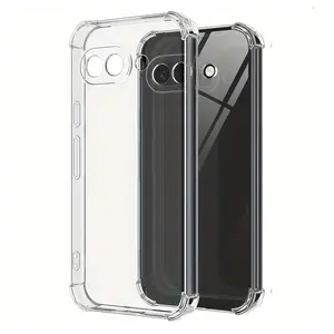 Transparent Shockproof Protective Phone Case Cover for Google Series, Military Grade Tpu Material, Air Cushion Design, Anti-Drop Protection