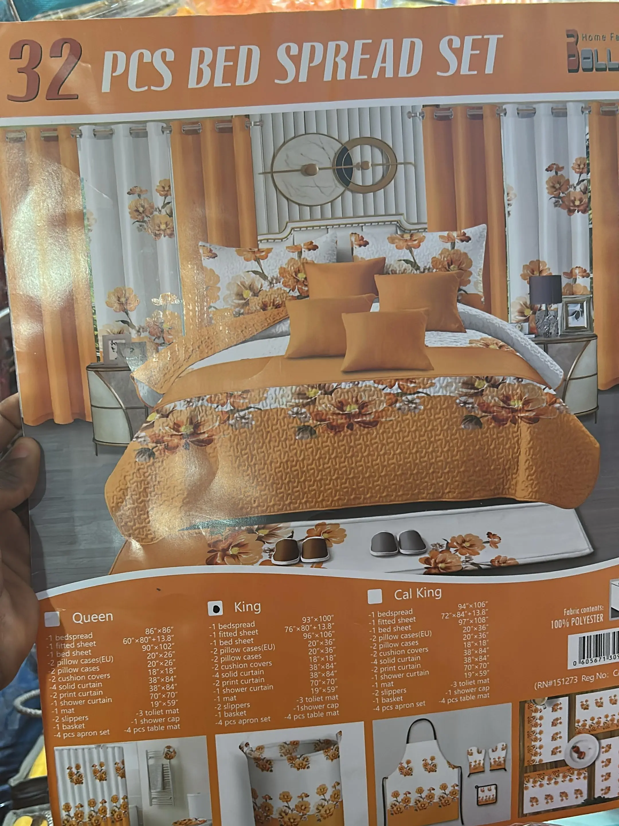 32 Piece Luxury Bedspread & Bathroom Set – Complete Home Decor Bundle (Queen/King)