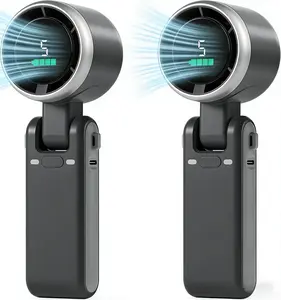 5-Speed Portable Turbo Fan with 10H USB Charging – 3-in-1 Mini Fan for Beach, Travel & Outdoor Activities