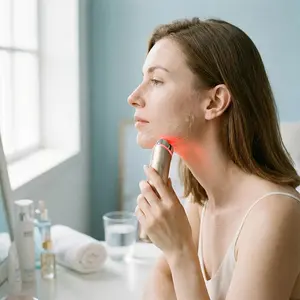 Multi-Function Skin Booster Device 4 Modes LED Facial Beauty Machine Clear, Radiant, Firmer-Looking Skin