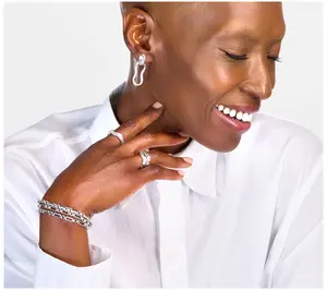 Christian James by Scott Grimes Sterling Ripple Doorknocker Earrings