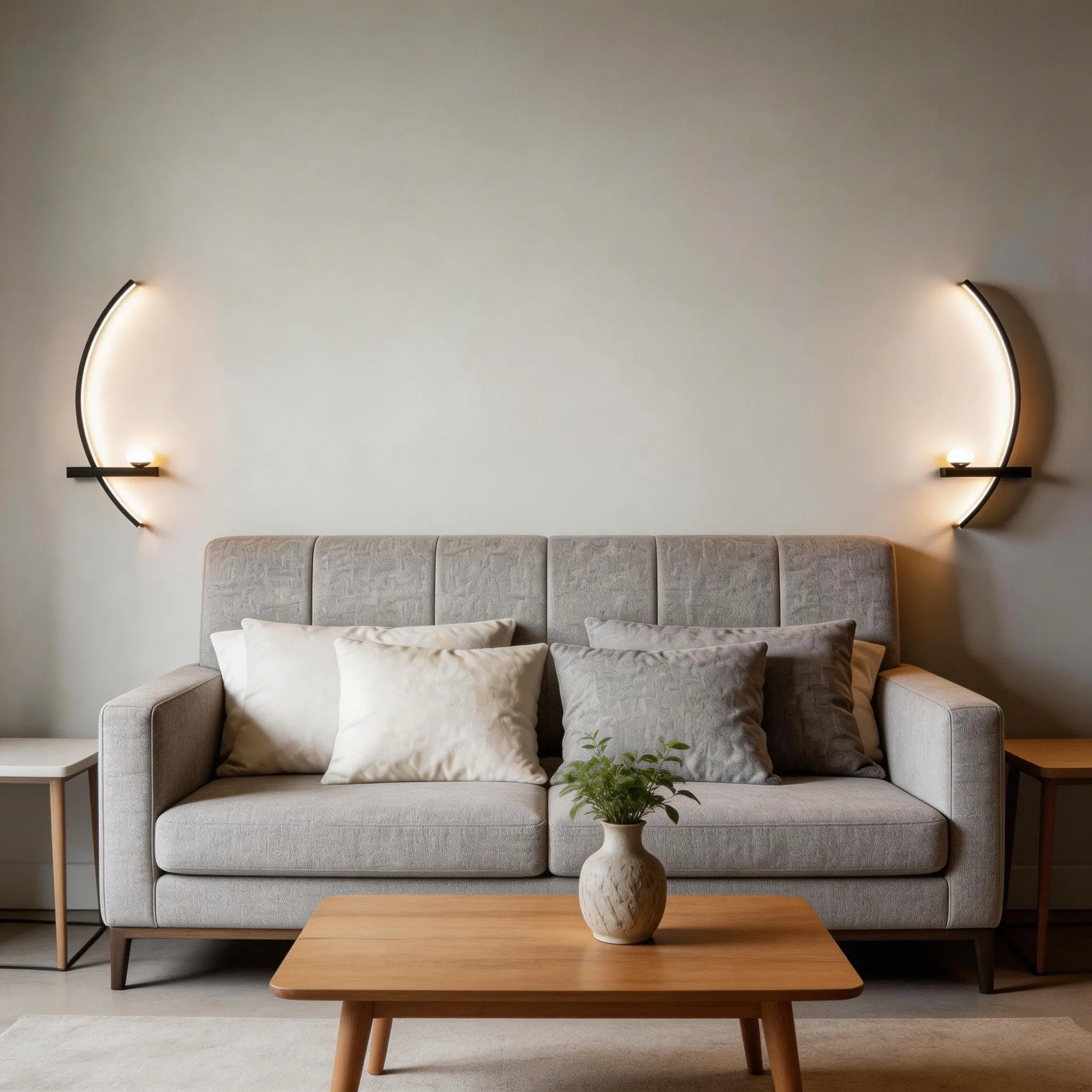 LED Wall Light Modern Decorative Moon Lamp 55cm 3000k Warm Light Atmosphere Lighting Hard Wired Installation for Living Room Bedroom Study Corridor Staircase Dining Indoor Decoration Wall Lighting