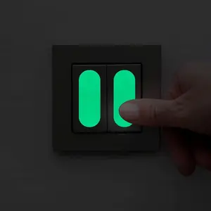 40 Glow in the Dark Stickers, Luminous Wall Sticker, Reusable Night Stickers for Switches, Signs, Walls & Stairs, Safety Tape Without Tools or Power