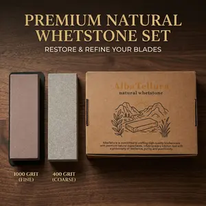 A set of natural sharpening stones (400/1000 grit) in a gift box outdoorfun