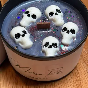 Burnt Souls - Scented with Campfire Marshmallow - Hand Poured 100% Soy Wax Jar