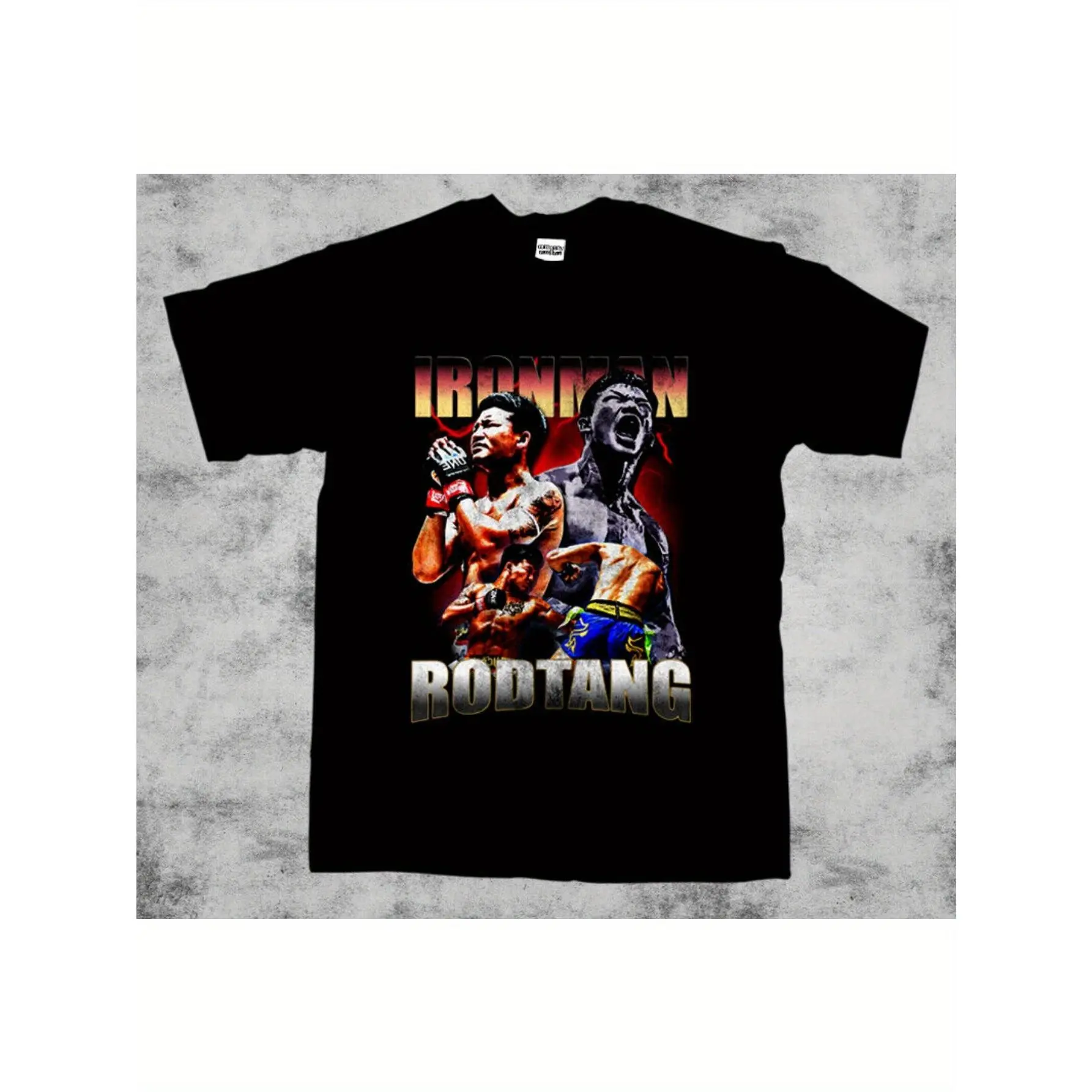 Men’s & women’s Rodtang Jitmuangnon Muay Thai boxing fighter Lumpinee Thailand unisex 100% cotton T-shirt, soft, all-season casual streetwear essential, versatile all-season style — 220 g