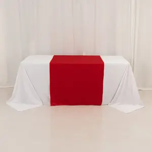 Wide Premium Polyester Table Runner 36"x72" Red - Sublimation Printable Blank Banner