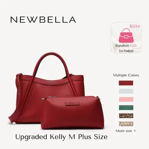 NEWBELLA Kelly M Plus Upgraded Version 2 PCS Set Top Handle Bag,KellyCollection,Kelly L size,crossbody bags ,work ,laptop bags,with Removable Shoulder Strap, Outdoorfun Clutch Purse dealsforyoudays Classic Handbag Tote Handbag,FallFreshness