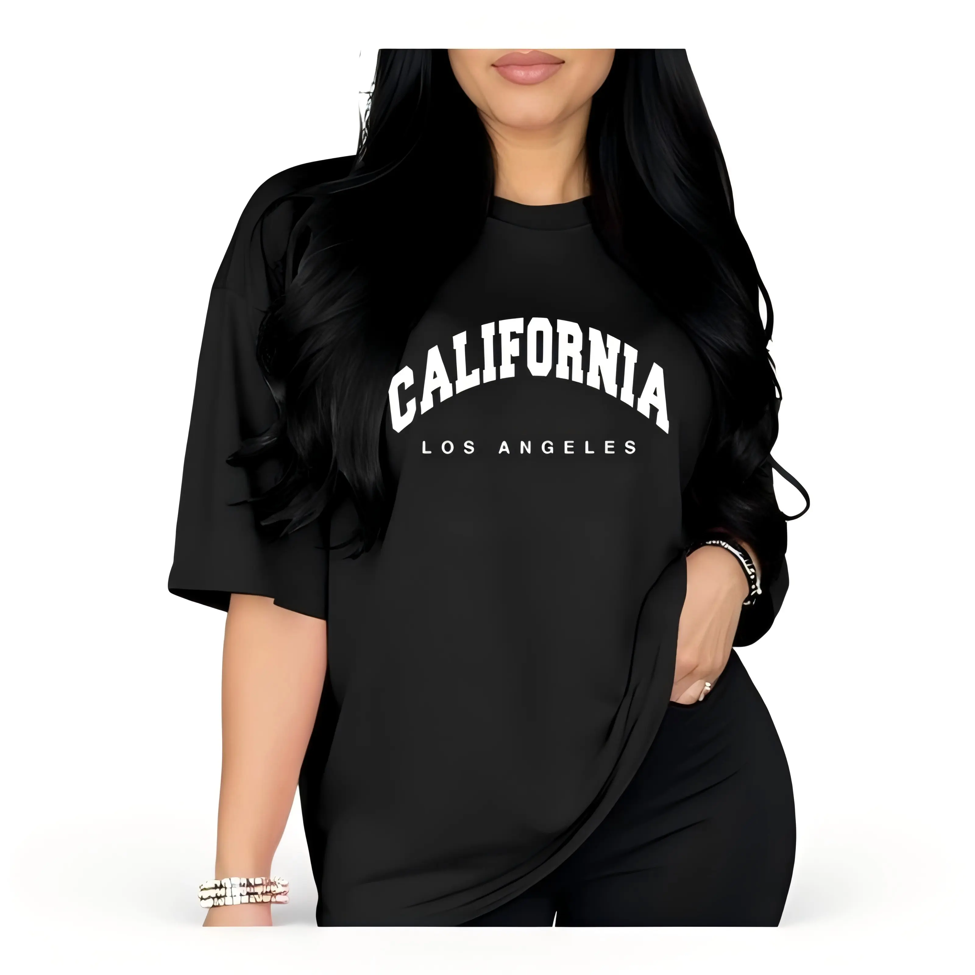 Women's Casual Sport T-Shirt - California Los Angeles Graphic Print,  Round Neck Summer Top, Relaxed Fit for Gym, Lounge & Casual Attire, Gym Casual Wear | Relaxed Fit Shirt | Lightweight Fabric, Ladies T Shirts