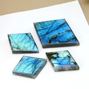 Natural Labradorite Crystal Moonstone Diamond Collectible, Colorful Shine Stone Decoration, Unique Gift Idea for Home & Office