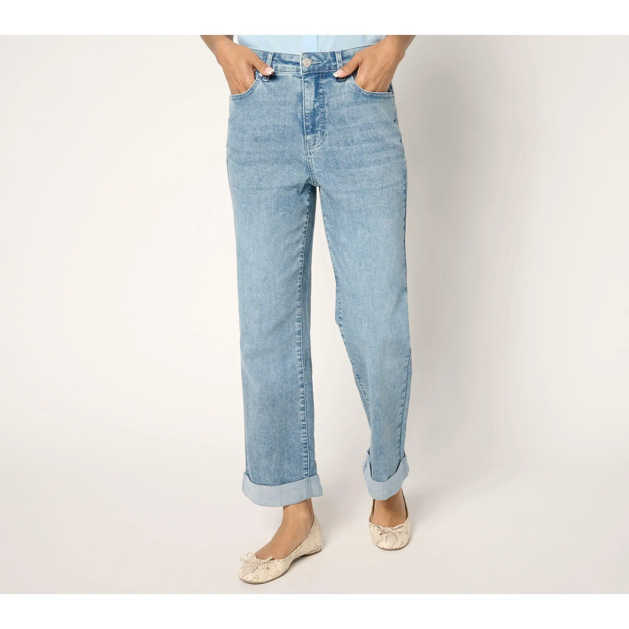 Me by Jennie Garth Regular Jett Straight Leg Jeans