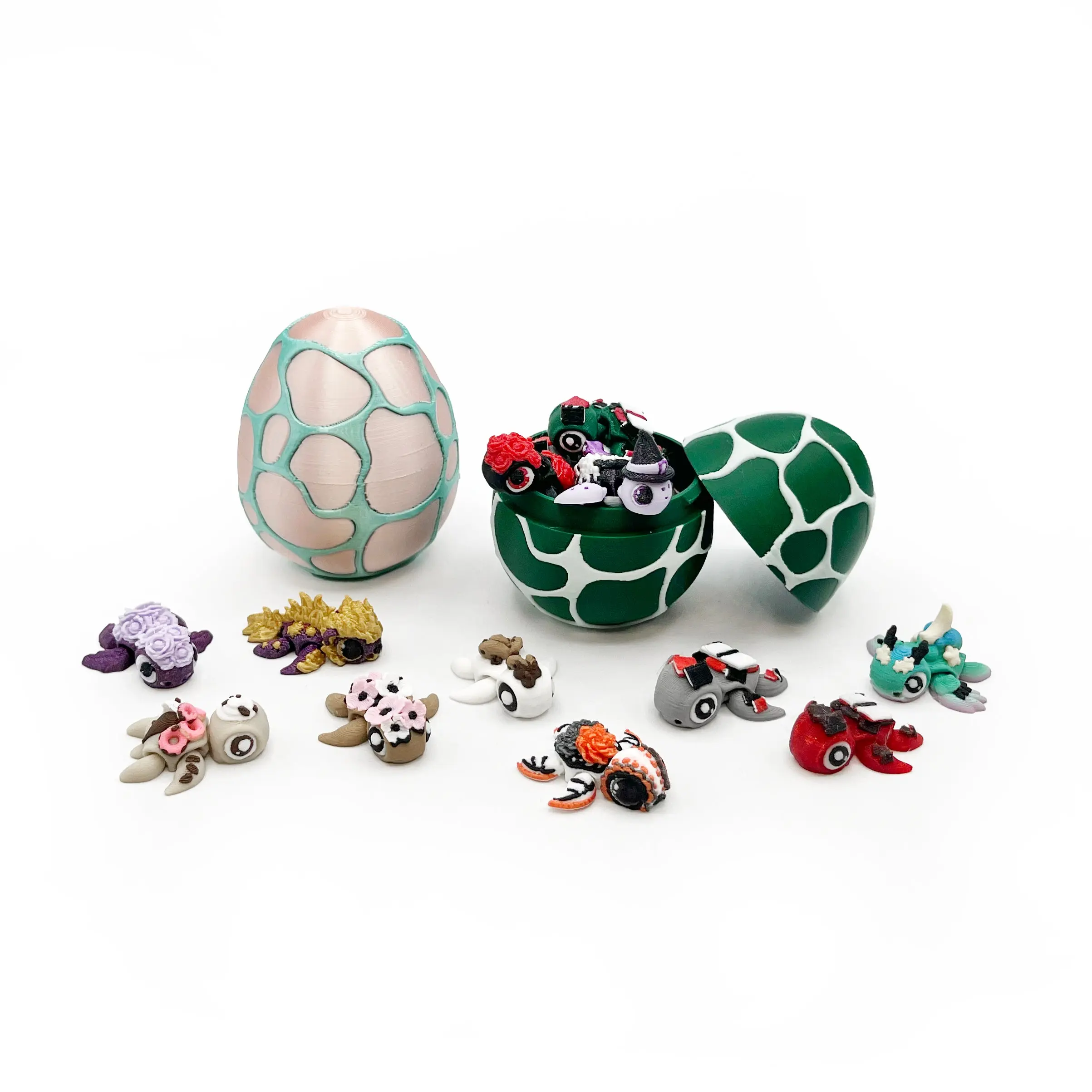 Tiny Turtles Micro Pack – Hand-Picked 3D Printed Micro Turtle Figures | Cute Mini Collectibles