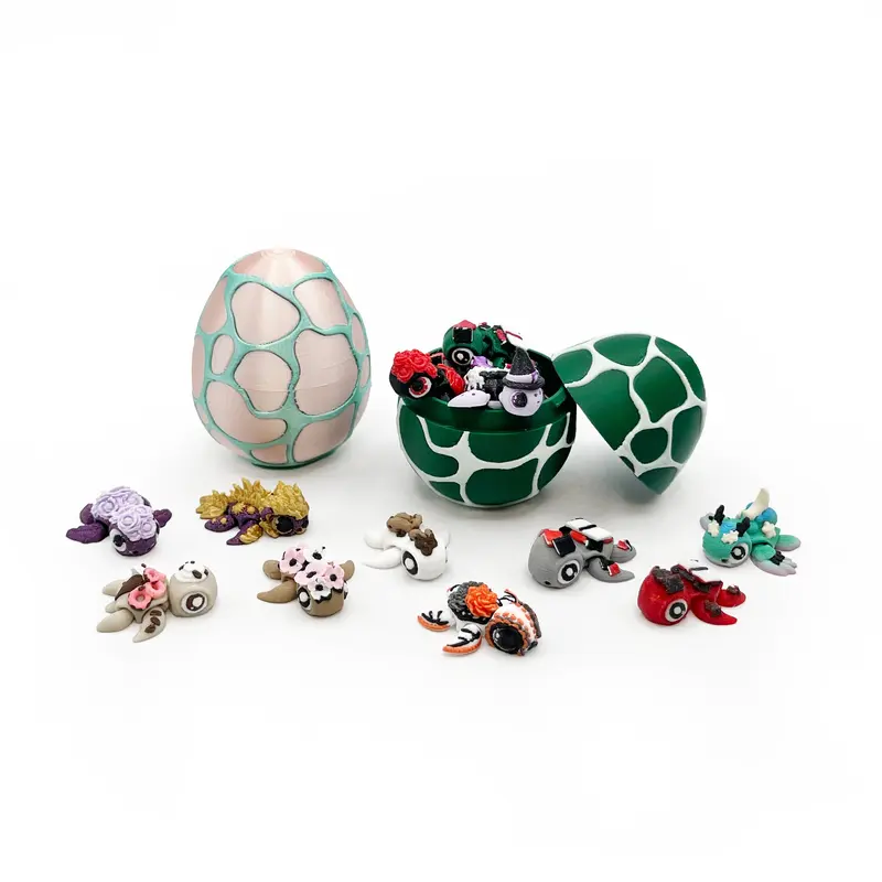 Tiny Turtles Micro Pack – Hand-Picked 3D Printed Micro Turtle Figures | Cute Mini Collectibles