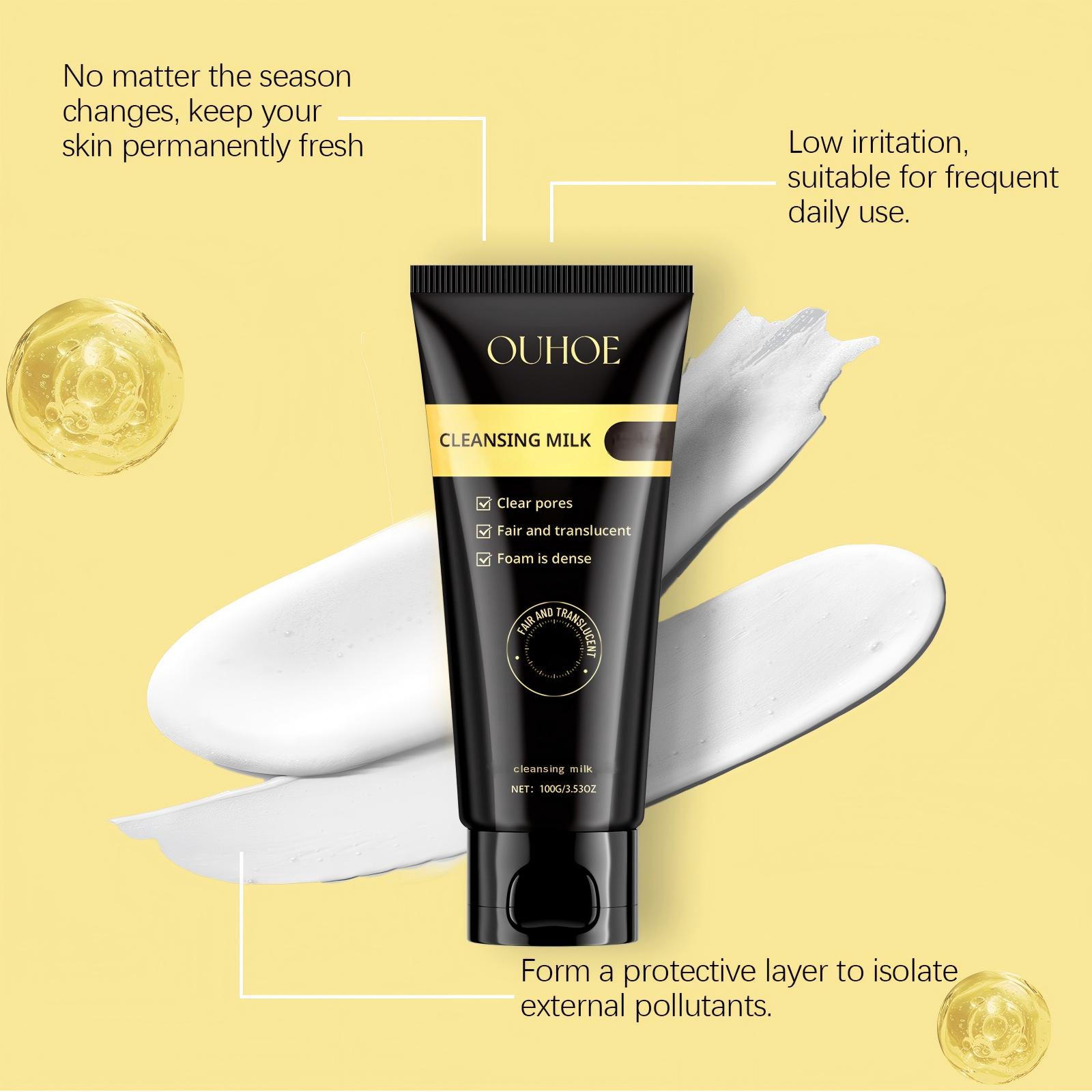 Niacinamide cleansing foam, soothing and hydrating cleansing foam, contains hyaluronic acid, niacinamide, lemon, aloe vera extract. Gentle cleansing for moisturizing and nourishing, makeup removal.