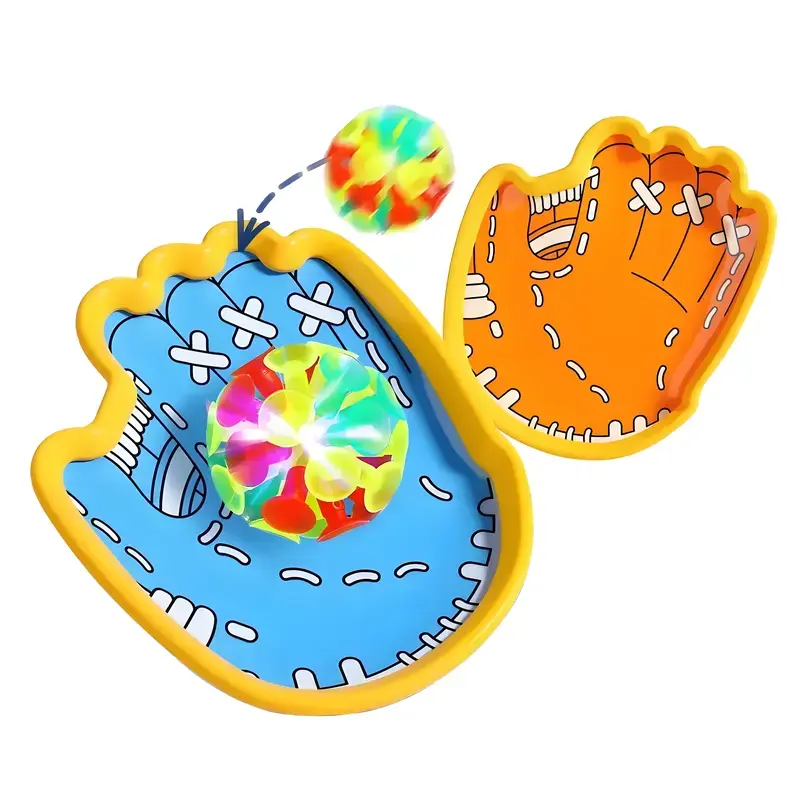 2026 Glow-in-the-Dark Adhesive Suction Ball - Stress Relief Sticky Throw & Catch Toy for Kids, Family Outdoor Activity Gift