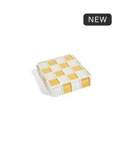 GLASS TILE CUBE - Honey Milk Chocolate