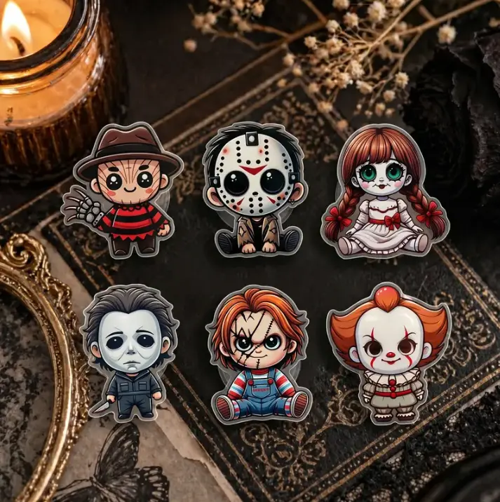 Horror Dreamer Phone Grip Magsafe, Cute Creepy Cartoon Style Phone Holder, Gothic Kindle Grip, Dark Phone Stand, Gift For Hers