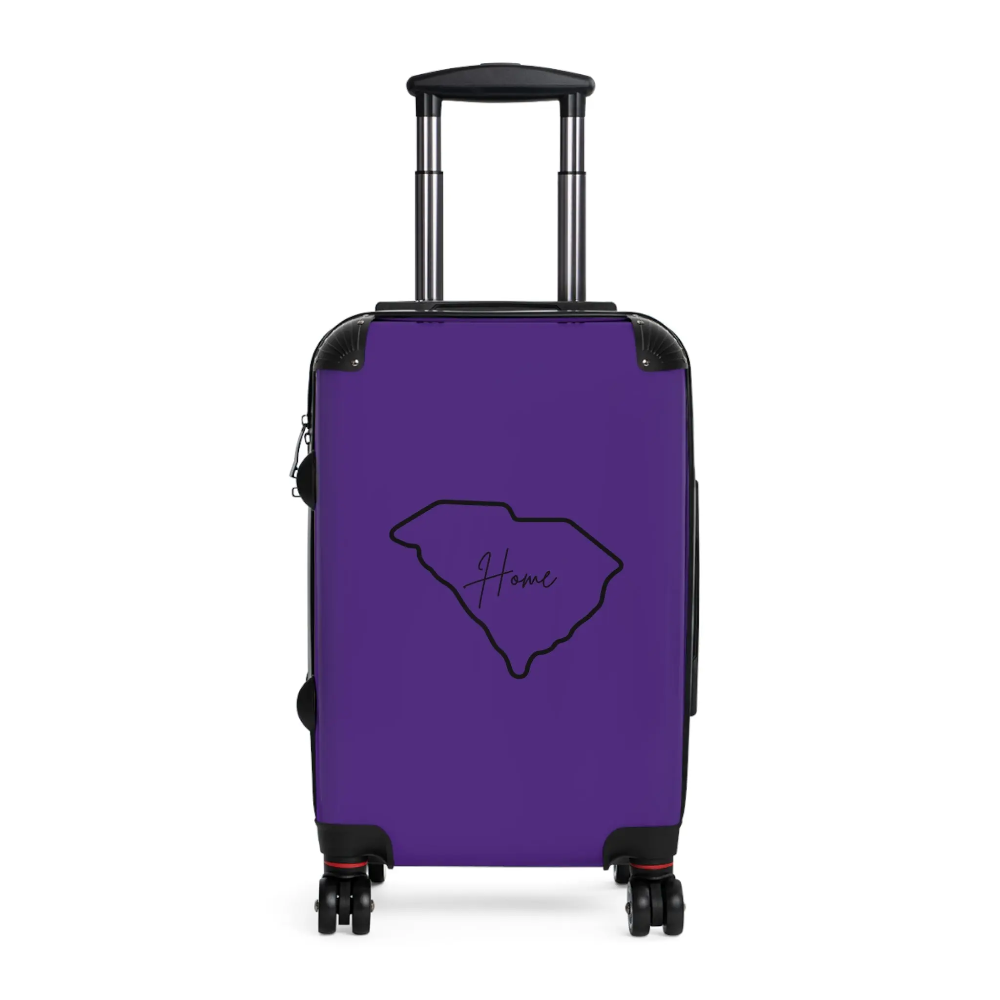 Purple Home State Suitcase, Travel Luggage, Personalized Carry-on Bag, Vacation Essentials, Unique Gift for Travelers