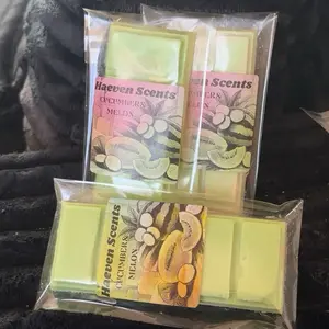 Haeven Scents Cucumber & Melon Snap Bars Soy Wax Melts - Soy Wax Melts for Candles & Decor Freshener