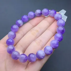 10mm Purple Super Single Circle Crystal Bracelet Souvenir