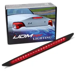 iJDMTOY Smoked Lens Full LED Trunk Lid Third Brake Light Bar Assembly For 2003-2008 BMW E85 Z4 Convertible